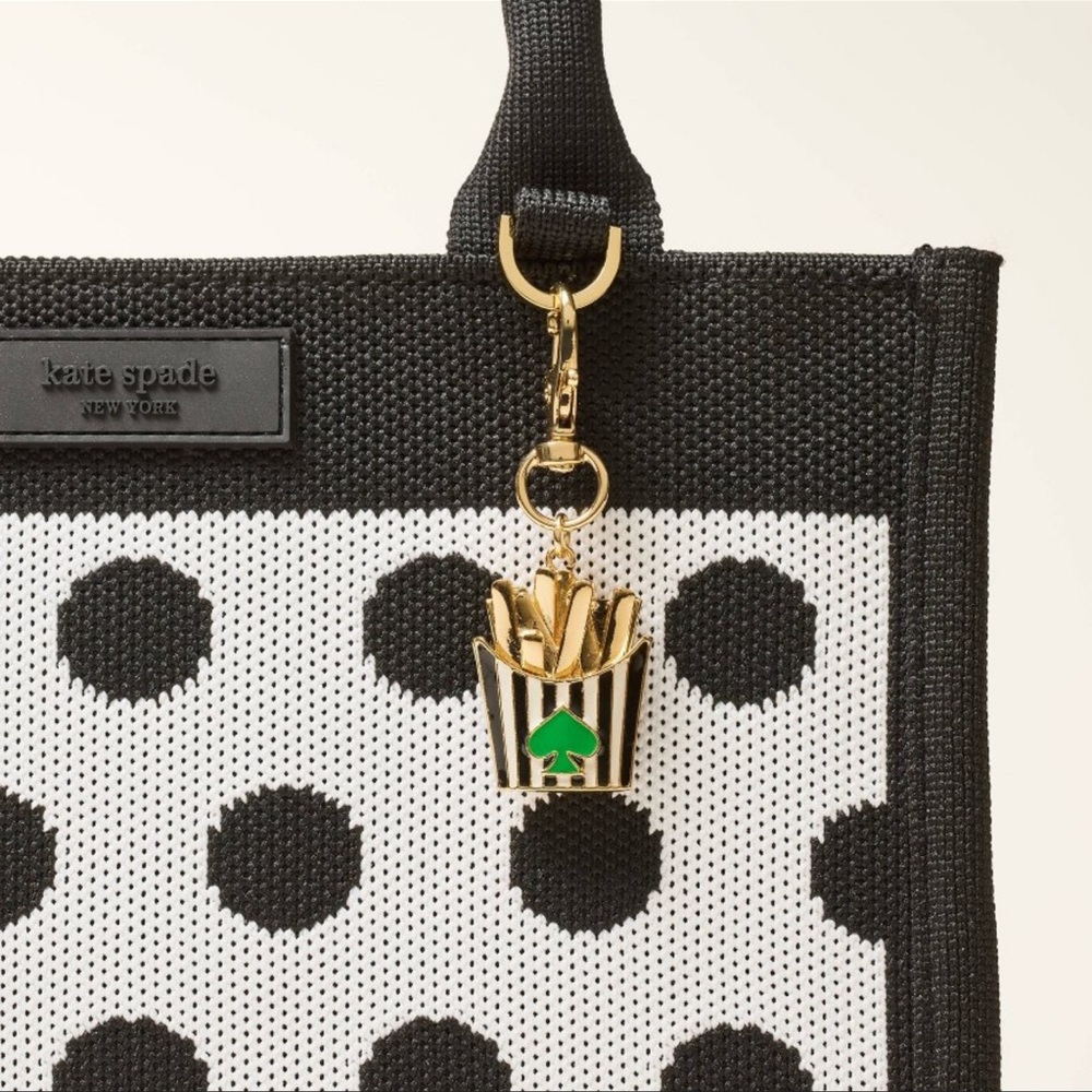 Kate Spade x Target Gold and Green Fry Box Bag Charm - Picture 5 of 5